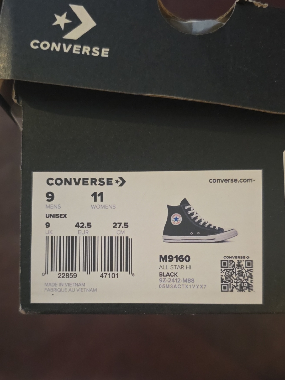 Converse All Star Hi Black  High-Top Sneakers